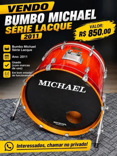Bumbo de bateria Michael Classic Lacque