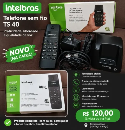 TELEFONE SEM FIO TS 40
