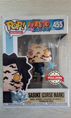 Funko Pop Sasuke Marca da Maldição #455 Naruto Shippuden Edição Especial