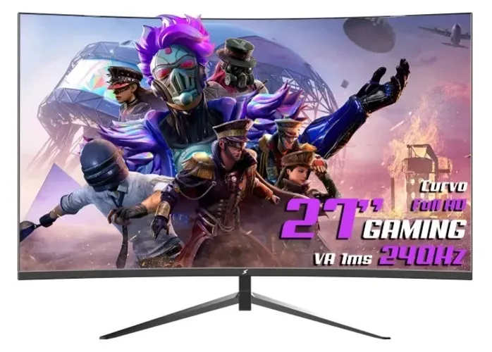 Monitor Gamer 27p, 240hz, Curvo, Full HD + Braço Articulado ONISTEK