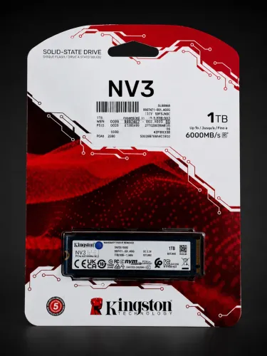 ? SSD Kingston NV3 1TB NVMe PCIe 4.0 M.2 | Até 6000MB/s | Original | Novo