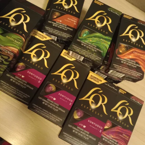 Cápsulas de café gourmet LOR, caixa com 10 unidades 14 reais! Escolha seu sabor!