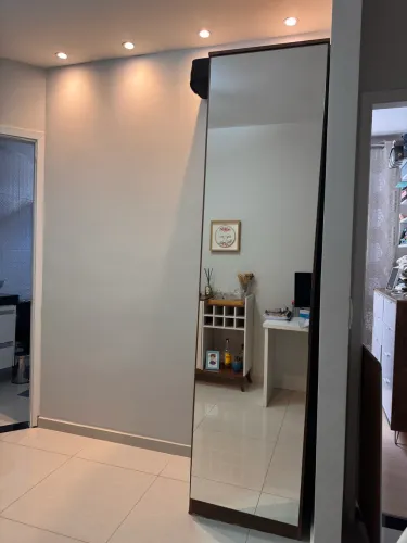 (Usado) Guarda-roupa Modulado 1 Porta com Espelho sem Gavetas 55cm MDF