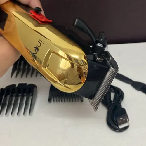 MÁQUINA DE CORTAR CABELO E BARBA INOVA GOLD SEM FIO PROFISSIONAL