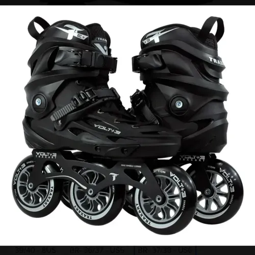 Patins Inline Freestyle TRAXART Volt+3 cor preta, tamanho 35
