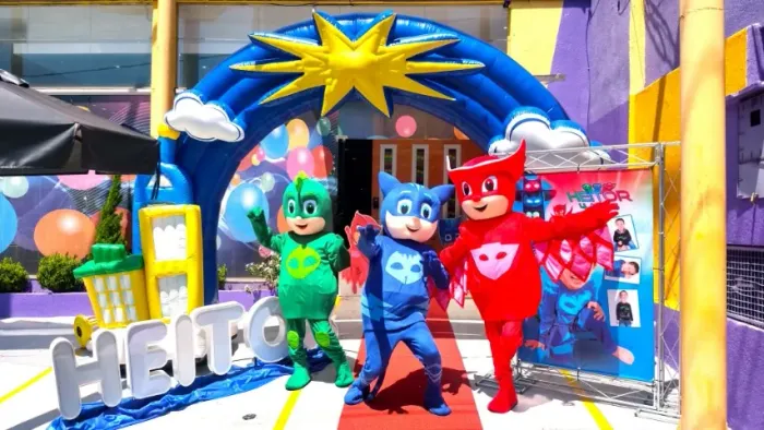 Personagens vivos PJ Masks cover Festa Infantil