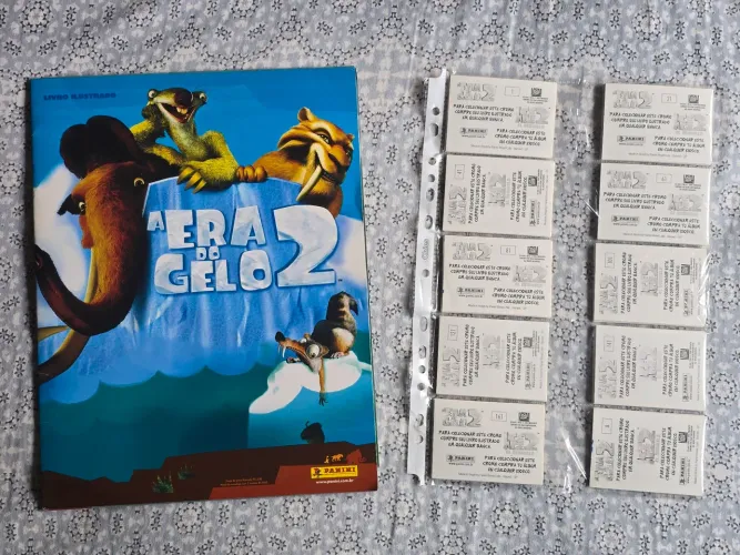Álbum A Era do Gelo 2 completo c/ 192 figurinhas soltas p/ colar