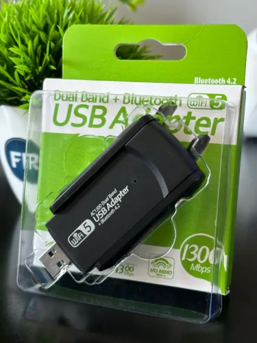Adaptador de Rede USB Wifi 5G 1300MB/s + Bluetooth 4.2 Fenvi
