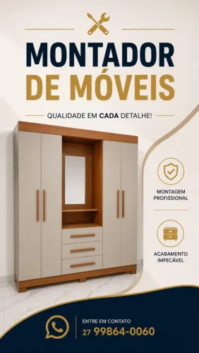 Montagem e desmontagem de móveis em geral