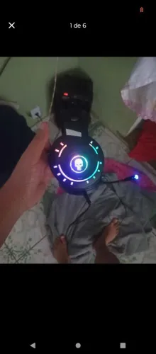 G9000 prø da caveira Skull led com microfone