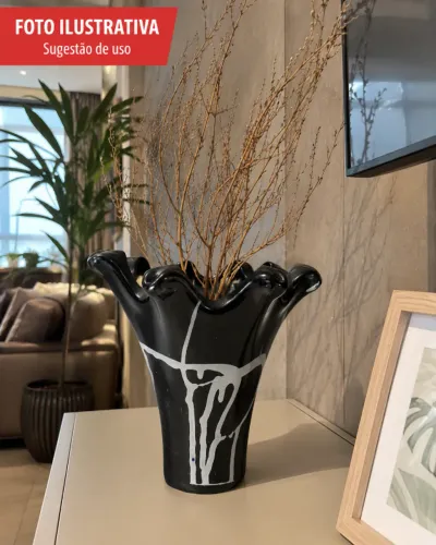 Vaso decorativo Preto
