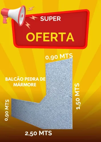 Balcão de Pedra Mármore 