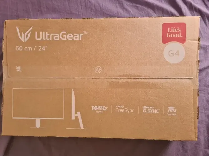 Monitor Gamer LG UltraGear 24", Full HD, 144Hz, 1ms, IPS, G-Sync, NOVO LACRADO+NF.