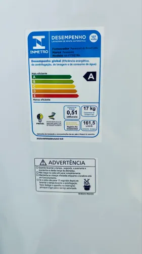 Máquina de Lavar Panasonic 17kg