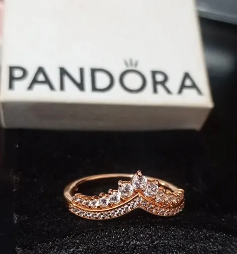 Anel Pandora n°22 - Sonho de Princesa - Rose - NOVO