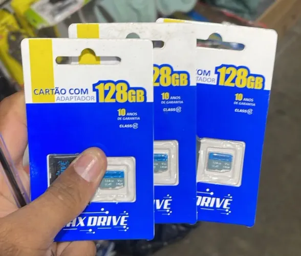 Cartão de memória com adaptador 128 gb