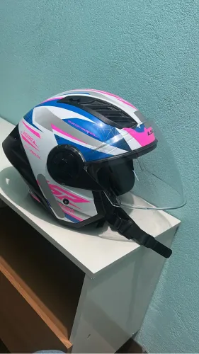 Capacete LS2 OF616 AIRFLOW 2S Draze Wht/Blu/Pink