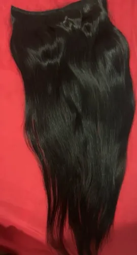 Vendo mega hair preto vietnamita 200g 65 cm 2 telas