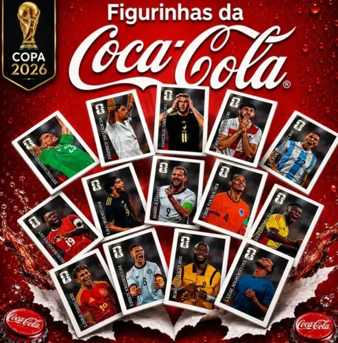 Figurinhas da copa 2026/ coca cola.