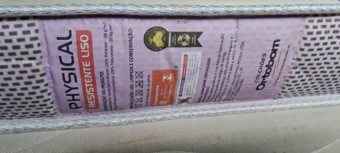Colchão ortobom physical zerado com box