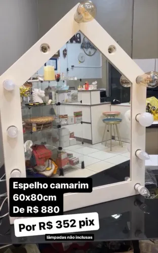 Espelho camarim casinha