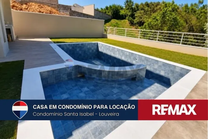 casa nova para locação em Louveira condominio Reserva Santa Isabel