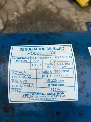 Máquina de Debulhar Milho!