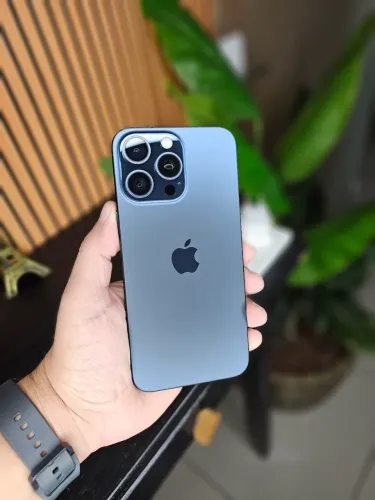 iPhone 15 Pro 128GB Titânio Azul 86% de Bateria Todo Original