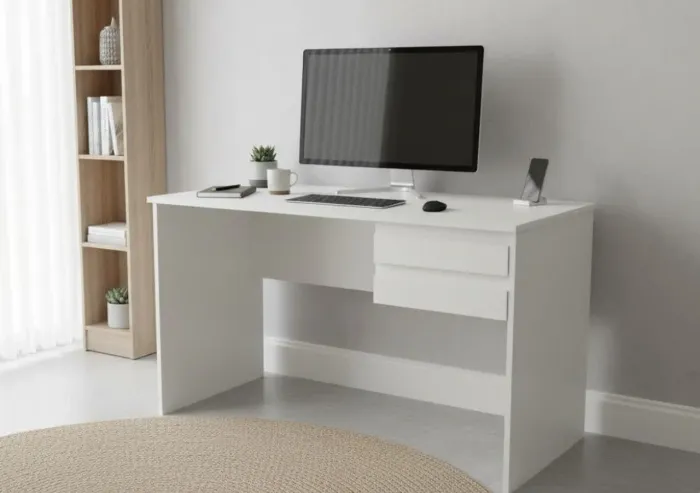 Mesa com 2 gavetas em mdf 