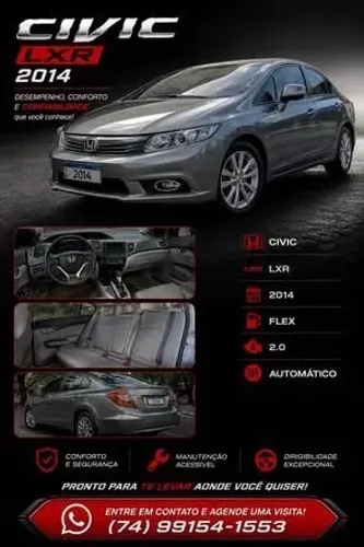 Honda Civic Sedan LXR 2.0 Flexone 16V Aut. 4P 2014