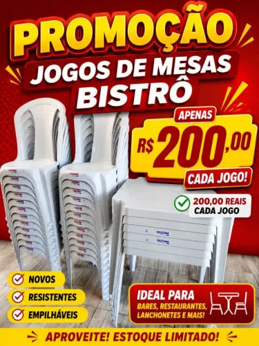 JOGOS DE MESAS BISTRÔ