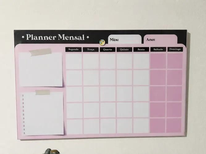 Planner Mensal de Parede Grande