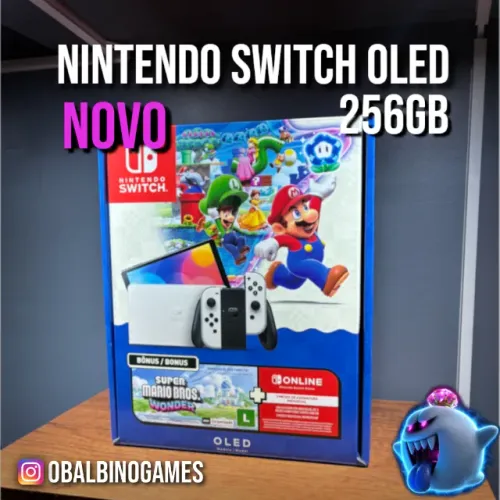 Nintendo Switch OLED - NOVO e Desbloqueado.