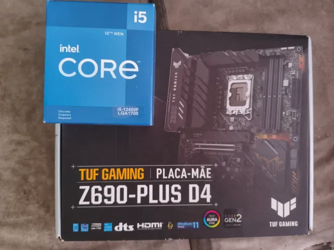 Z690 plus-d4 + i5 12400kf