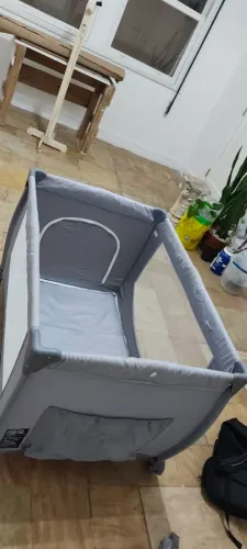 Berço Portátil Stelle Grey Light 1m + colchão incluído!!