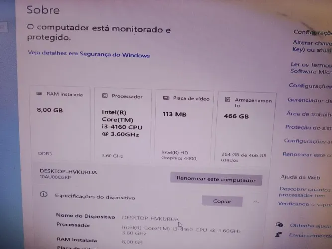 Pc completo só falta sistema operacional