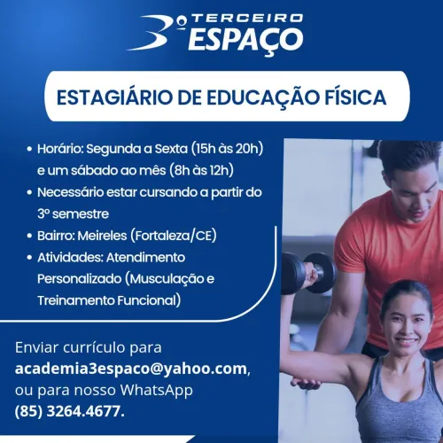 VAGA PARA ESTÁGIO - EDUCAÇÃO FÍSICA 