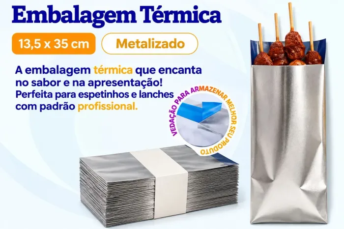 Embalagem Térmica pra Alimentos Quentes ou Frios ( 95 unidades )