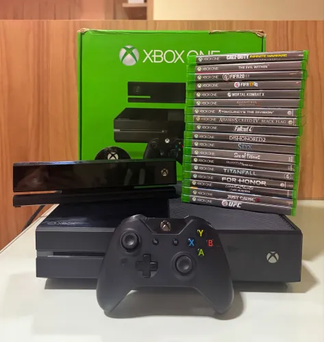 Xbox One Fat + Kinect + Caixa Original + Jogos da sua escolha 