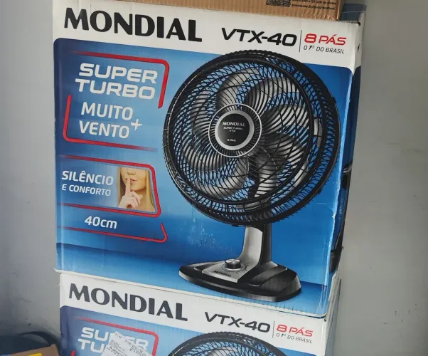 Ventilador MONDIAL 40cm Preto 220V Super Turbo 8 Pás, 140w Envio gratis Olxpay