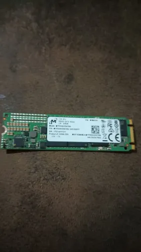 Vendo SSD Micron 1100 256GB M.2 saúde 99% Serve em notebook com entrada M.2 SATA