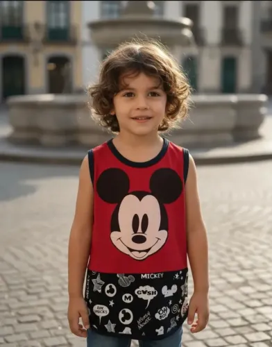 Camiseta Infantil Mickey Tamanho M