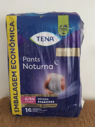 Fralda Adulto Tena Pants Noturna G/EG 16 Unidades UNISSEX