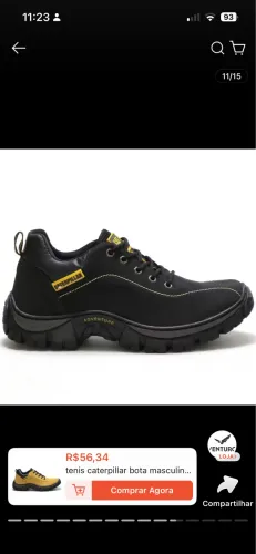Sapato caterpilar treking 