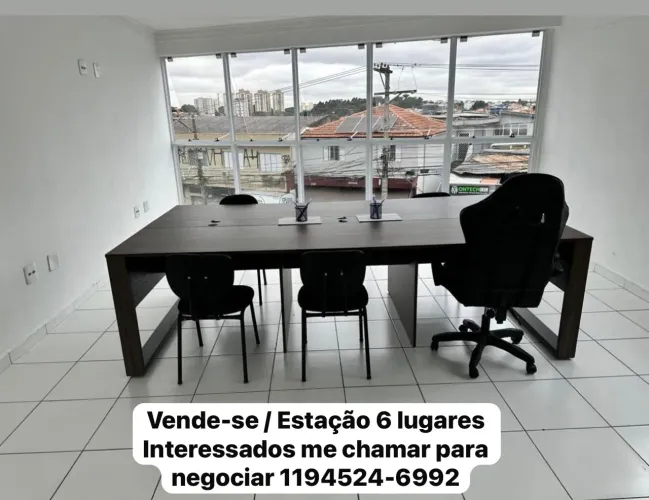 Mesa para escritório 6 lugares