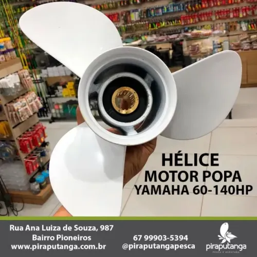 Hélice para Motor de Popa Yamaha 60HP a 140HP Hélice Alumínio Yamaha