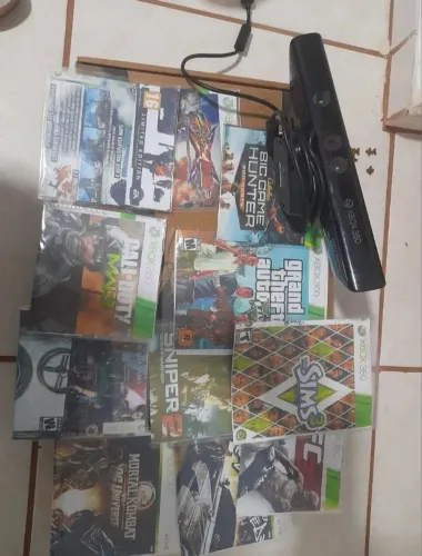 Kinect xbox 360 mais jogos 