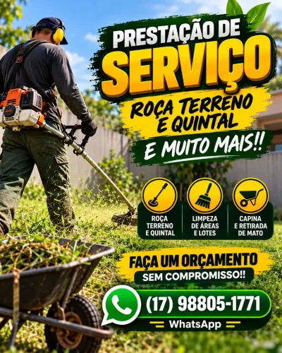 Roço Quintal e terrenos