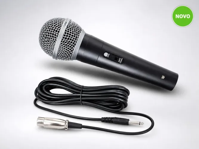 Microfone Com Fio SM-58 Dinâmico Profissional