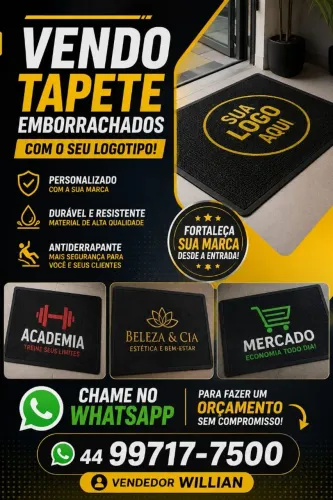 Vendo tapetes emborrachados sob medidas